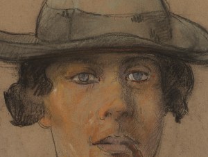 Samuel Granovsky (1882 - 1942), Autoportret z fajką