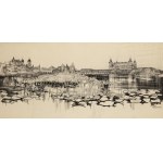 Henryk Dąbrowski (1927 Warszawa - 2006 Warszawa), Panorama Tykocina, 1975