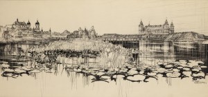 Henryk Dąbrowski (1927 Warszawa - 2006 Warszawa), Panorama Tykocina, 1975