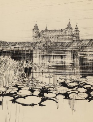 Henryk Dąbrowski (1927 Warszawa - 2006 Warszawa), Panorama Tykocina, 1975
