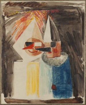 Tadeusz Makowski (1882 Oświęcim - 1932 Paryż), Maskarada - Dwoje przebranych dzieci, około 1931