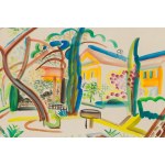 Zdzisław Cyankiewicz (1912 Czechowice - 1981 Paris), Blick in den Garten, 1948