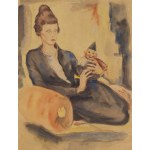 Zygmunt Waliszewski (1897 St. Petersburg - 1936 Warsaw), Portrait of Yelena Petrakovskaya, 1917