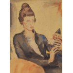 Zygmunt Waliszewski (1897 St. Petersburg - 1936 Warsaw), Portrait of Yelena Petrakovskaya, 1917