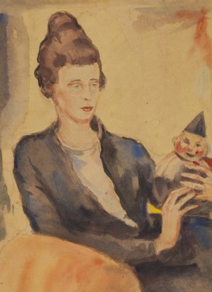 Zygmunt Waliszewski (1897 Petersburg - 1936 Warszawa), Portret Jeleny Pietrakowskiej, 1917