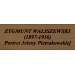 Zygmunt Waliszewski (1897 St. Petersburg - 1936 Warsaw), Portrait of Yelena Petrakovskaya, 1917