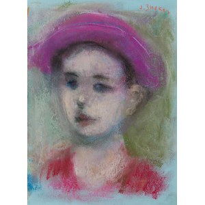 Jakub Zucker (1900 Radom - 1981 New York), Girl in a Purple Beret