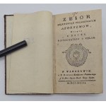 A collection of some of the more accurate aphorisms; Notes very posteczne; Farmacya domowa czyli regestr lekarstw proste y składanych; Sposób zbierania roślin. From the work A DICTIONARY OF MEDICINE, CHIRURGY [...] 1793