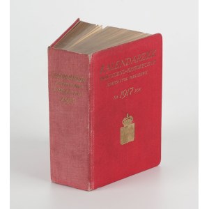 Politico-historical calendar of the city of sto. Warsaw for 1917 [binding signed by Puget, Jerzyna &amp; S-ka].