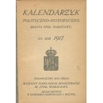 Politico-historical calendar of the city of sto. Warsaw for 1917 [binding signed by Puget, Jerzyna &amp; S-ka].