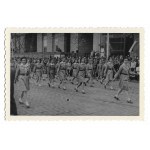 [Photograph] A parade of the Girl Scouts of the Bydgoszcz District. May 1946