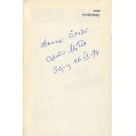 MILLOSZ Czeslaw - Time Exalted [1991] [AUTOGRAPH AND DEDICATION].