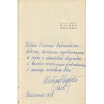ZAGÓRSKI Waclaw - Wicher wolności [London 1957] [AUTOGRAPH AND DEDICATION].