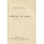 ŁOBODOWSKI Józef - Prayer for War [London 1947] [cover by Wojciech Jastrzębowski].