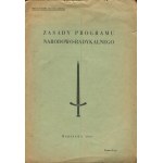 PIASECKI Bolesław [ed.] - Principles of the national-radical program [1937].