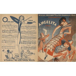 [Notes] Angelita. Tango. Great hit of the Morskie Oko theater. Words by A. Własta. Music by H. Wars [1929].
