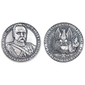 DWA MEDALE, ODZYSKANIE NIEPODLEGŁOŚCI 11 LISTOPADA 1918, 1988
