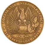 DWA MEDALE, ODZYSKANIE NIEPODLEGŁOŚCI 11 LISTOPADA 1918, 1988