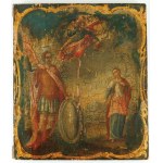 IKON, TWO Saints, Russia, 19th century.