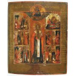 IKON, HOLY CHARLAMP, Russia, 18th / 19th century.