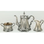 VICTORIAN TEA SET, Sweden, Carl Gustaf Hallberg, after 1864