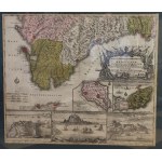 MAP OF GIBRALTAR, Matthaus Seutter, Augsburg, 1727