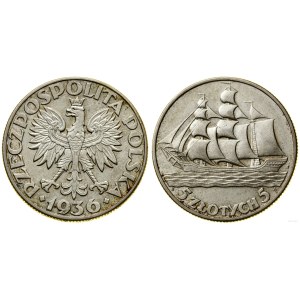 Polska, 5 złotych, 1936, Warszawa