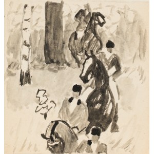 Ludwik MACIĄG (1920-2007), Going on a hunting trip