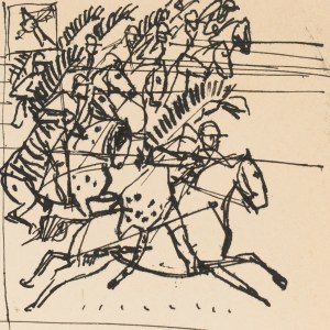 Ludwik MACIĄG (1920-2007), Szarża husarska