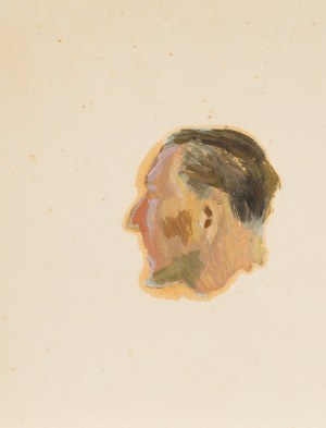 Ludwik MACIĄG (1920-2007), Głowa mężczyzny z lewego profilu
