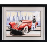 Tomasz Kostecki, Woman and the Red Mercedes, 2021