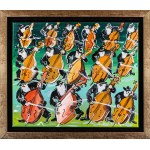 Edward Dwurnik, 15 double bass players NR XXIII-804-5589, 2016