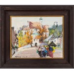 Stanislaw Jan Lazorek, Group of women in the Kazimierz market, 20th century.