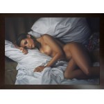 Katarzyna Rekiel, Nude of a lying girl, 2025