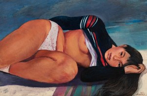 Agata Strzałka, bez tytułu (Półakt), 2013