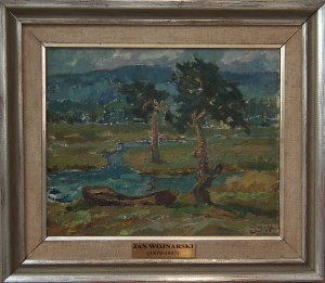 Jan Wojnarski(1879 Tarnów-1937 Kraków),Pejzaż podgórski,ok.1920