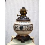 Antique parlor kerosene lamp