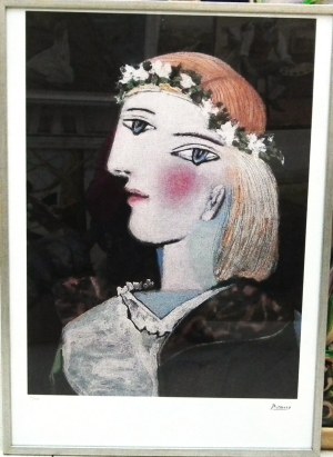 Pablo Picasso (1881-1973),Portret Marie-Therese Walter z girlandą