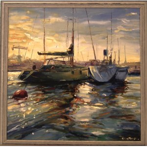 Ewa Maslowska,In the yacht harbor ,2025