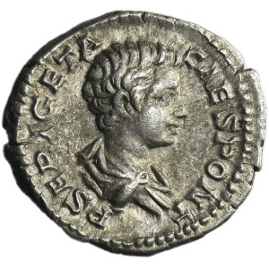 Roman Imperial, Geta, Denarius