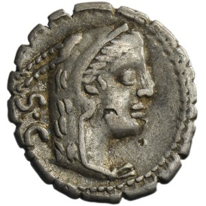 Roman Republic, L. Procilius, Denarius serratus
