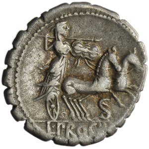 Roman Republic, L. Procilius, Denarius serratus