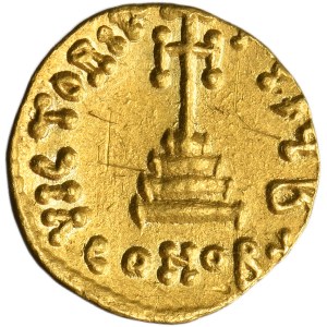 Byzantine Empire, Constans II with Constantine IV, Solidus