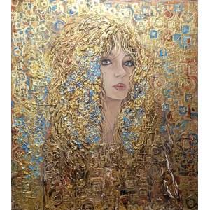 Mariola Swigulska, Immersed in the gold and blue of forget-me-nots