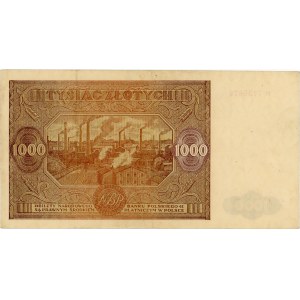 Poland. 1946 1000 Zlotych Prefix H