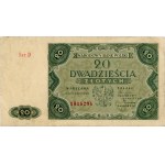 Poland. 1947 20 Zlotych Prefix D