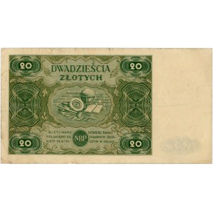 Poland. 1947 20 Zlotych Prefix D