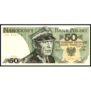 Poland. 1979 50 Zlotych Prefix GH