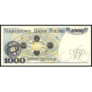 Poland. 1982 1000 Zlotych Prefix EL
