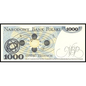Poland. 1982 1000 Zlotych Prefix FB